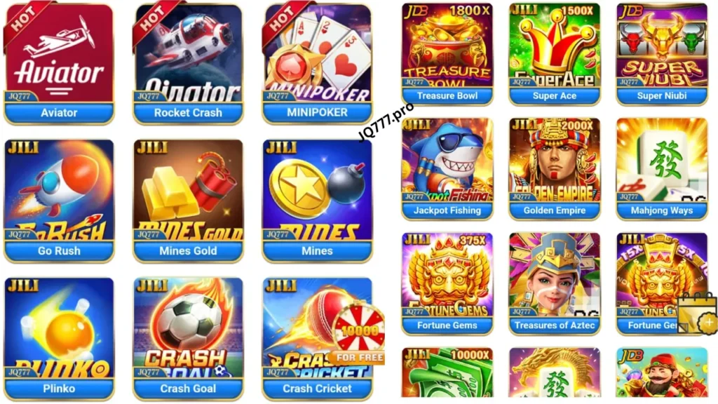 Games of JQ 777 Game